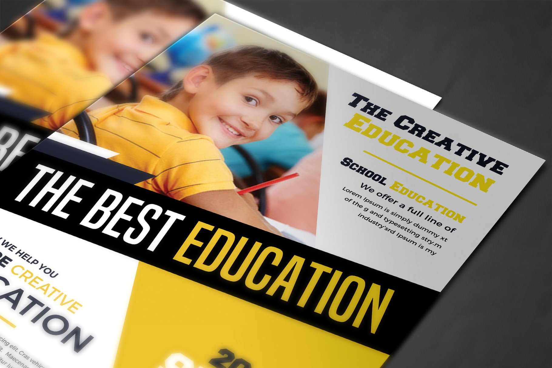 校园教育主题海报设计模板 School Education Flyer Templates插图(3)