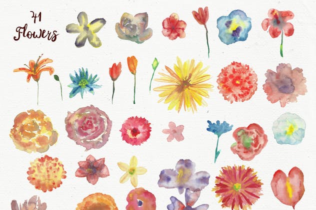 水彩花环花束剪贴画合集 Watercolor Wreathes and Bouquets插图(3)