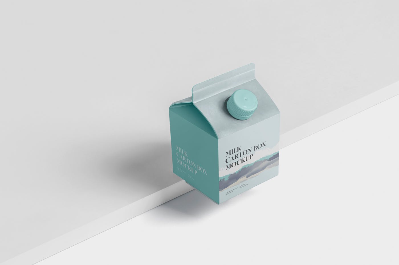 250毫升果汁/牛奶包装盒外观设计样机模板 Juice – Milk Mockup – 250ml Carton Box – small siz插图(3)