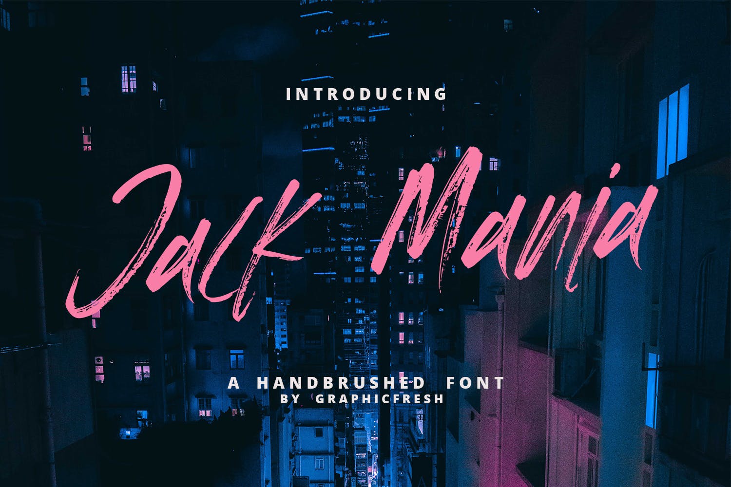 手工绘制英文画笔笔刷书法字体 The JACK MANIA Brush Font插图