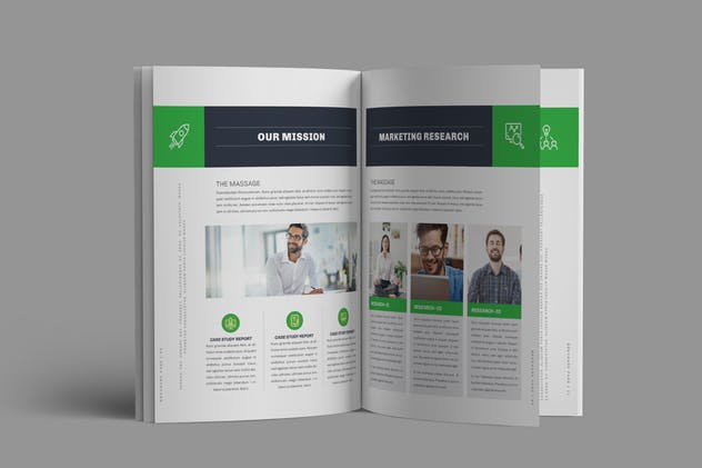 高端品牌企业宣传杂志/画册/商业提案设计模板 Brochure插图(4)