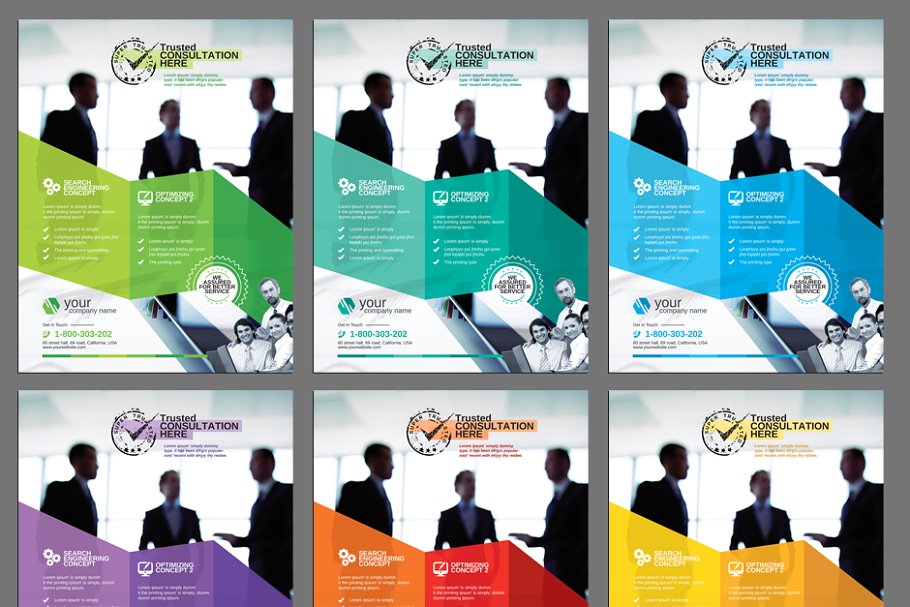 多用途商务合作传单海报模板合集 Corporate Flyer Pack插图(6)