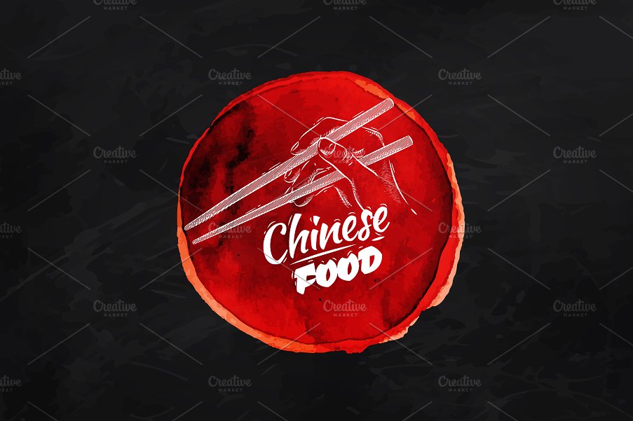 中国传统食物标志插图合集 Chinese food signs插图(4)