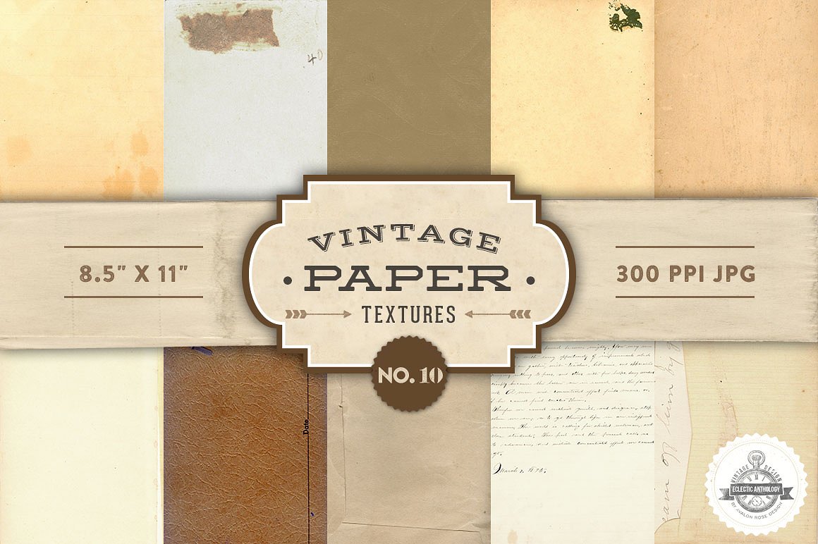 复古纸张材质肌理素材 Vintage Paper Textures – No. 10插图