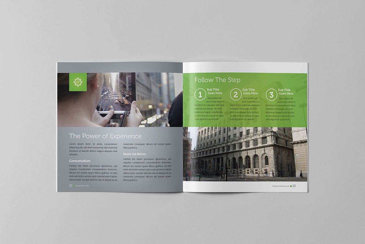 方形企业年报/年度报告设计模板 Square Annual Report插图(7)
