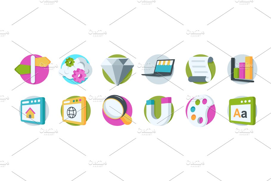 36枚设计&编程主题图标 36 Web Design and Development Icons插图(1)