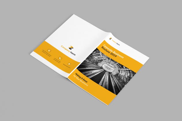 18页企业品牌形象宣传画册设计INDD模板 Pachira – Corporate Brochure Template插图(3)