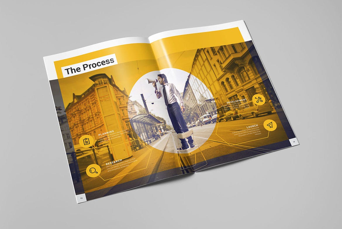 创意设计公司宣传画册设计模板 Malibu Brochure插图(6)