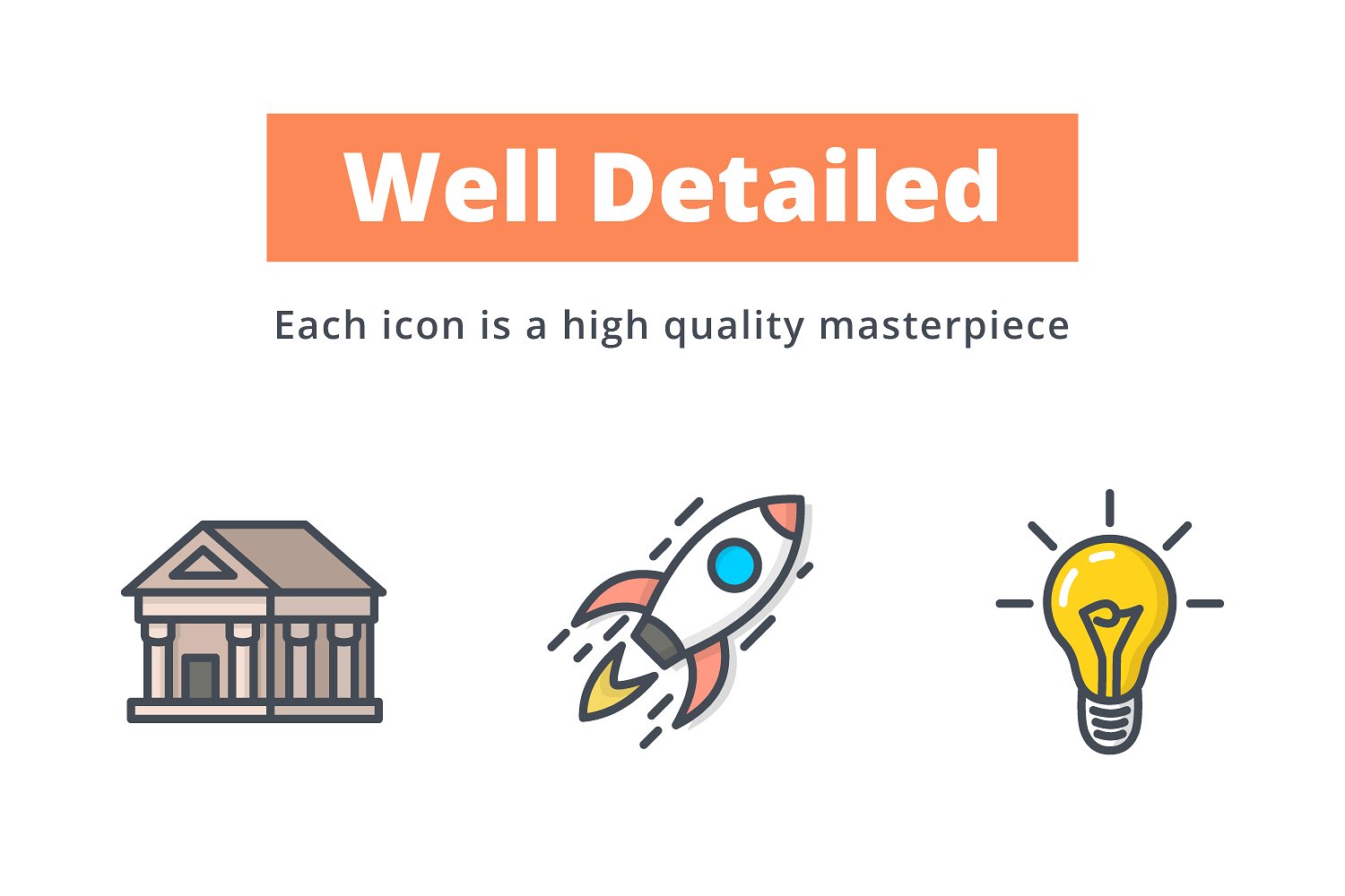 288枚企业主题图标 288 Business Icons（三种风格）插图(2)