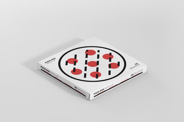 披萨配送外带包装设计样机模板 Pizza Box Mock-Up – Supermarket Edition插图(2)