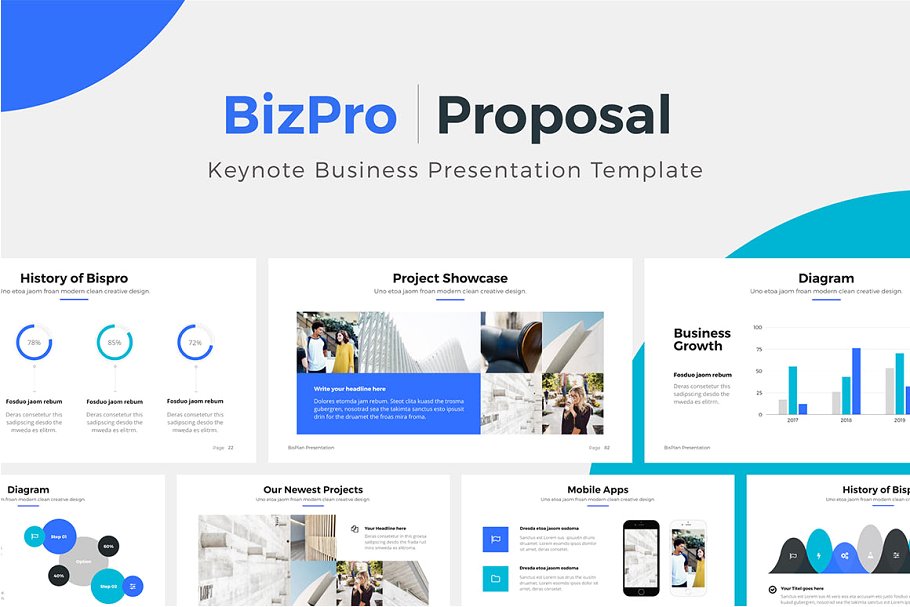 商业项目投标竞标Keynote幻灯片模板 BizPro | Proposal Keynote Template插图(15)