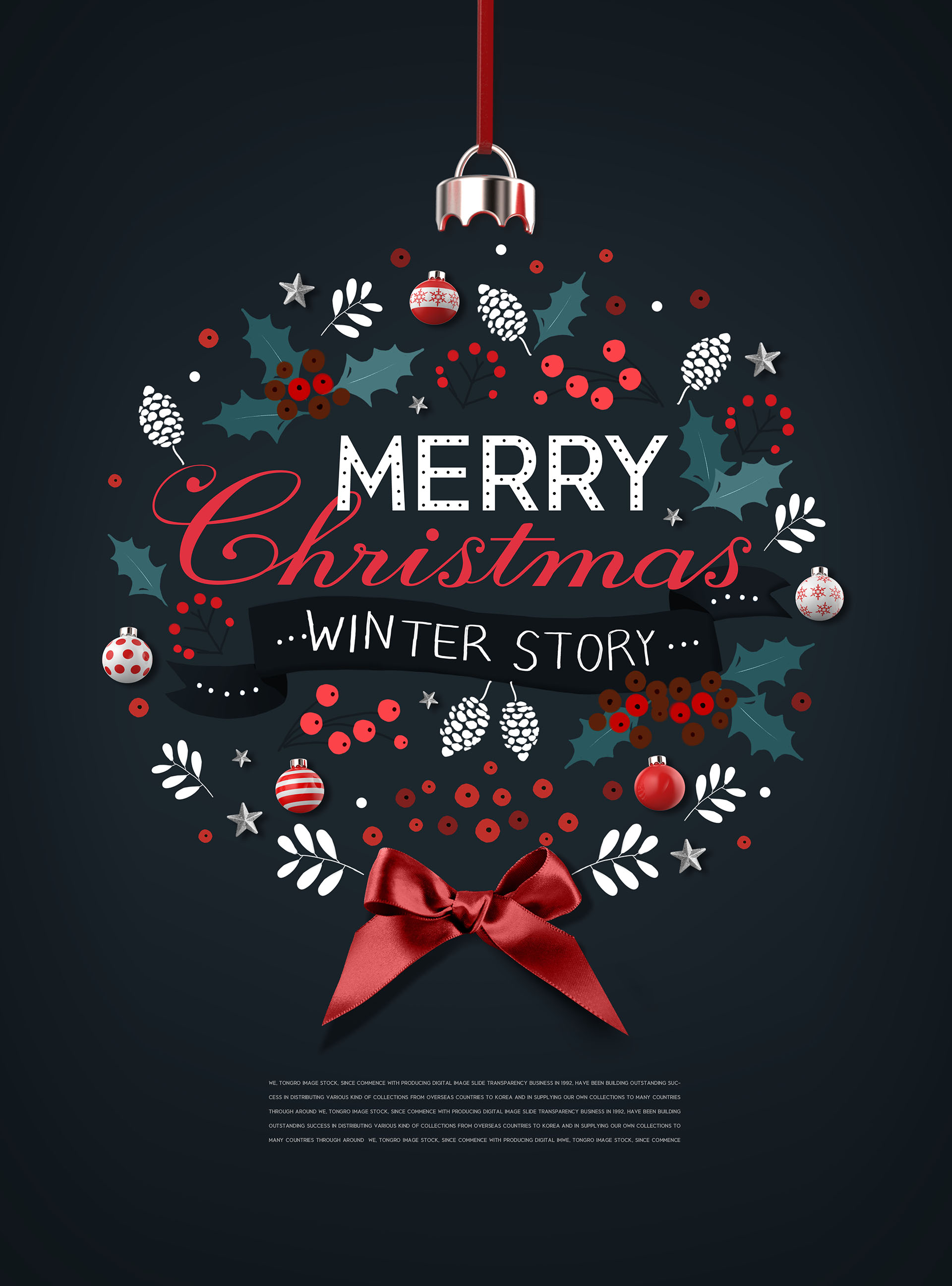 韩国素材：好用的圣诞节海报广告模板PSD插图(5)