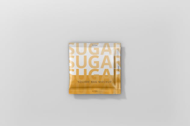 方形调料/糖袋包装样机模板 Salt / Sugar Bag Mockup – Square插图(6)