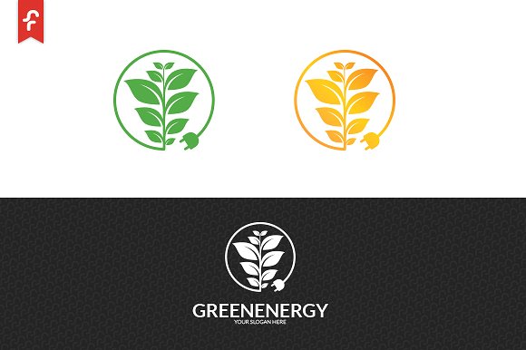 绿色能源清洁能源主题Logo模板 Green Energy Logo插图(2)