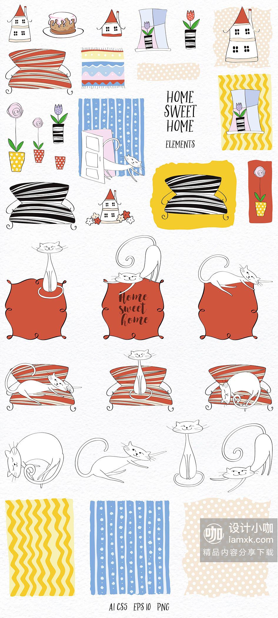 有趣的爱心冬季圣诞节情人节节日素材包下载[EPS,JPG]插图(7)