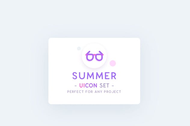 夏天主题UI图标素材 UICON Summer Icons插图(1)