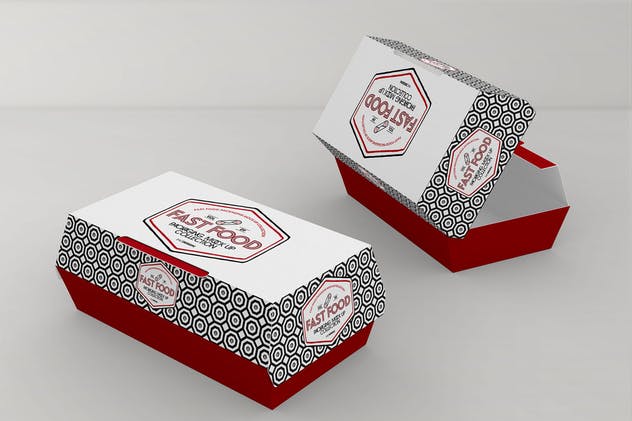 外带快餐包装样机套装Vol.9 Fast Food Boxes Vol.9: Take Out Packaging Mockups插图(1)