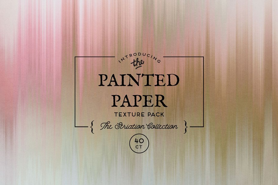 彩绘纸纹理条纹 Painted Paper Textures Striation插图