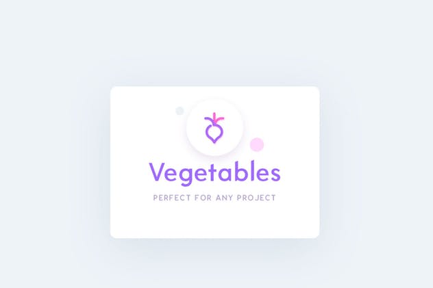 创意蔬菜矢量图标素材 UICON Vegetable Icons插图(1)