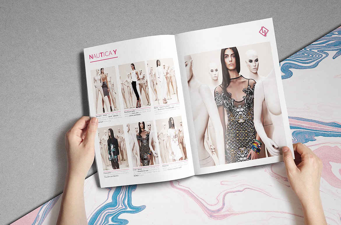 时尚的适合展示类的产品画册手册杂志楼书设计模板（indd）插图(4)
