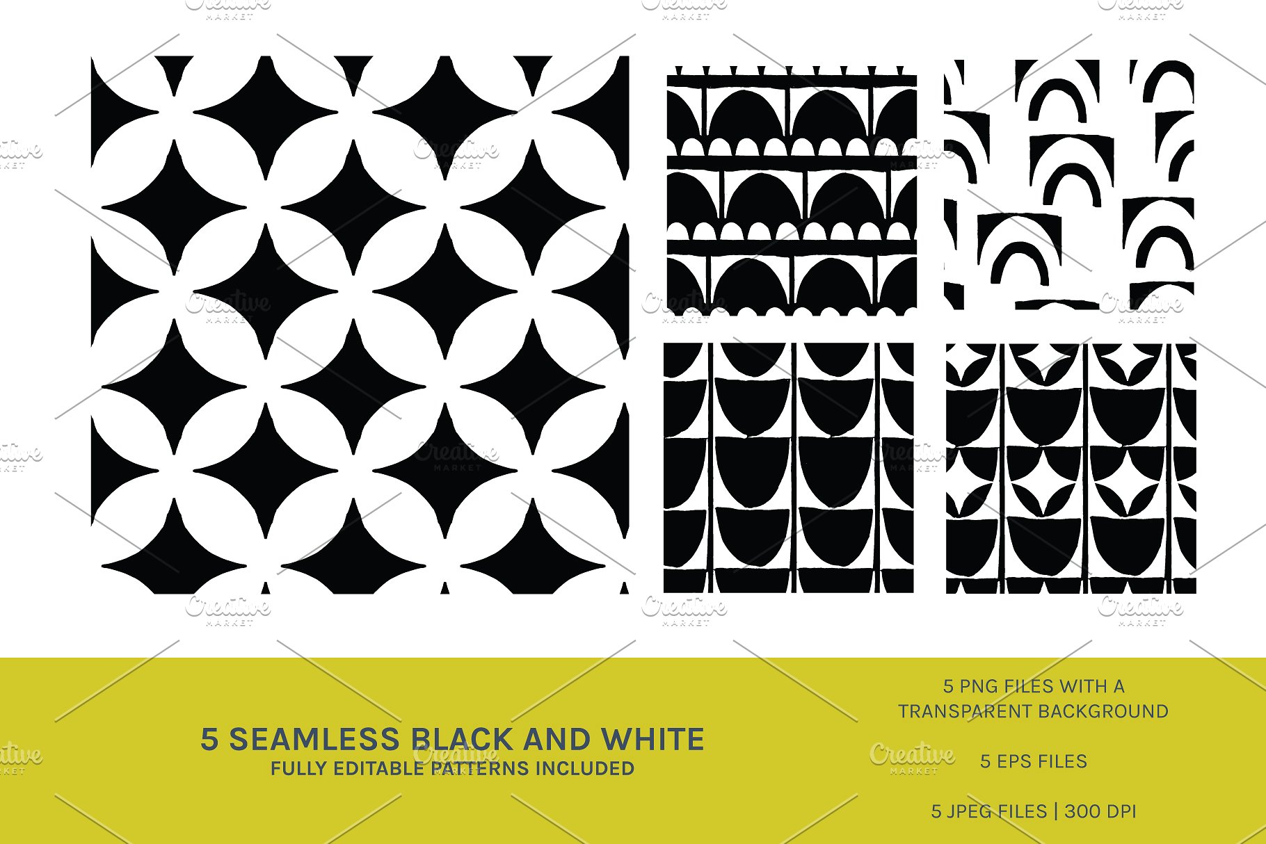 世纪中期艺术风格图案无缝纹理 Mod Mid Century | Seamless Patterns插图(4)