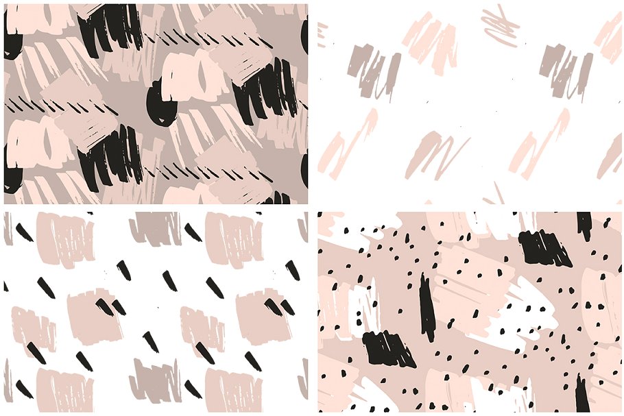 抽象图案笔刷&Instagram贴图模板 Abstract Brushed Patterns & Stories插图(12)