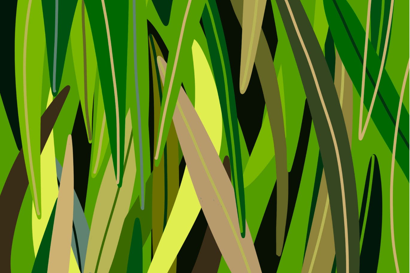 草坪草地颜色Procreate应用调色板PS图案 Procreate palette. Grass插图(2)