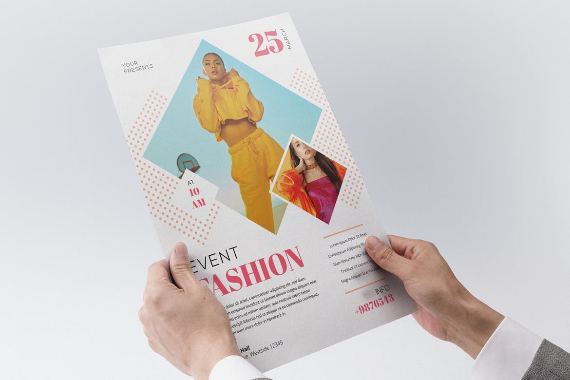 时尚主题活动海报传单设计模板 Event Fashion Flyers插图(1)