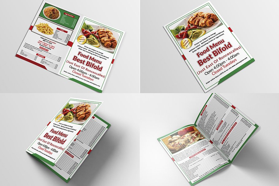 40款西式饮食菜单传单模板合集 Restaurant Menu Bundle插图(16)
