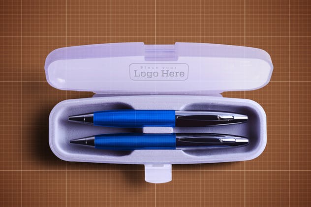 钢笔签字笔文具包装外光样机v4 Pen Box Mock Up V.4插图(6)
