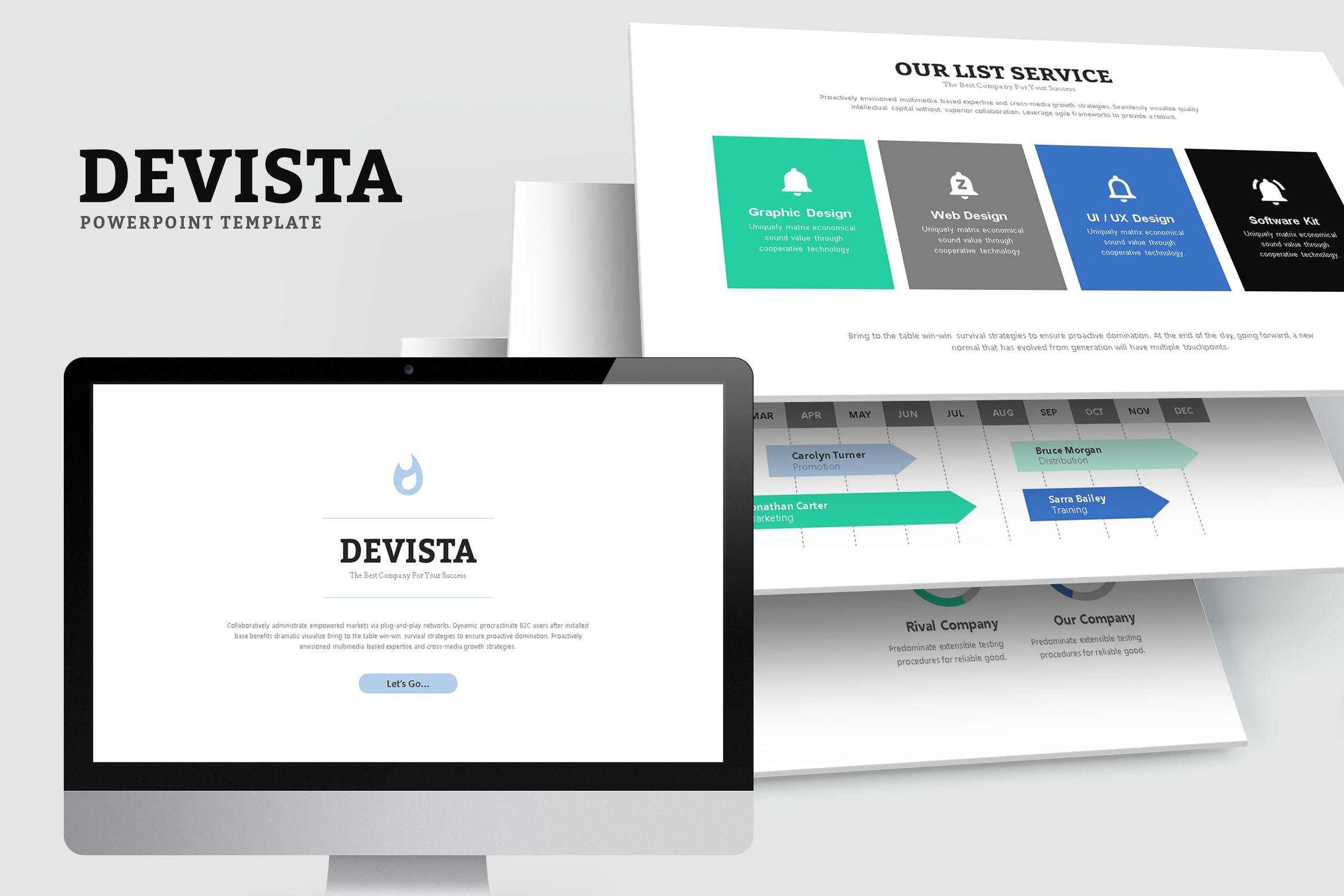 初创企业商业计划书演示PPT模板素材 Devista : Startup Investor Pitch Deck Powerpoint插图