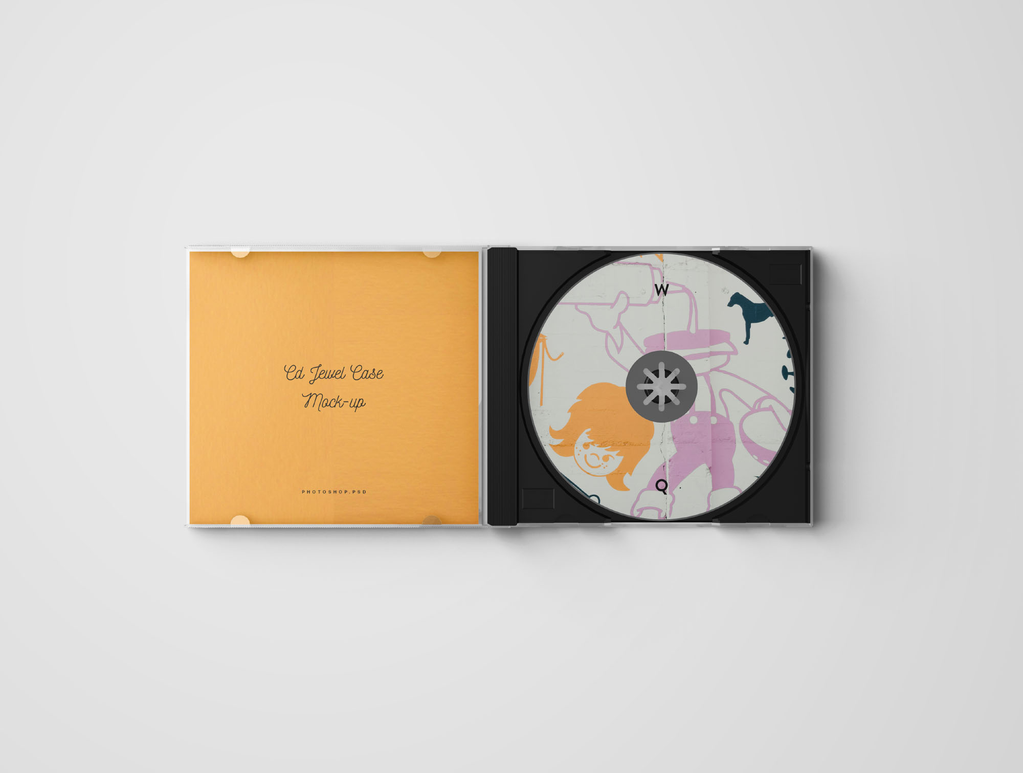 音乐CD光盘&包装盒封面展示样机插图(8)