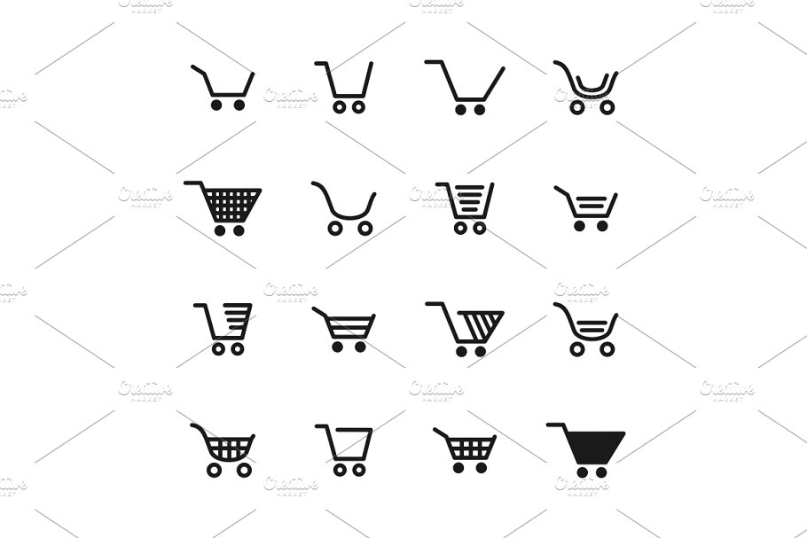 销售主题购物车矢量图标 Icon sale7插图(1)