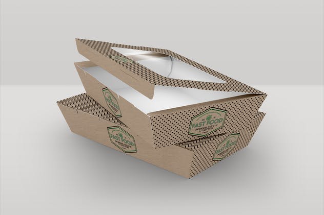 快餐熟食外卖外带食品包装样机v10 Fast Food Boxes Vol.10: Take Out Packaging Mockups插图(10)