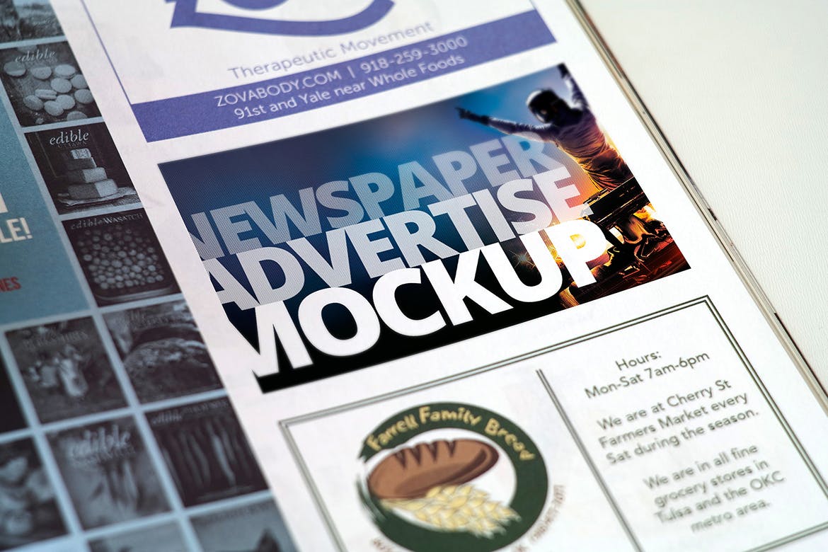 杂志广告设计印刷效果图样机模板v1 Magazine Advert Mockups插图(5)