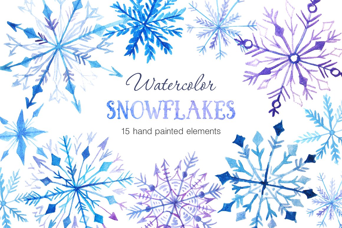 手绘可爱的冬季水彩素材合辑下载 BUNDLE Winter Hygge Watercolor Kit [png,jpg] 1.30 GB插图(14)