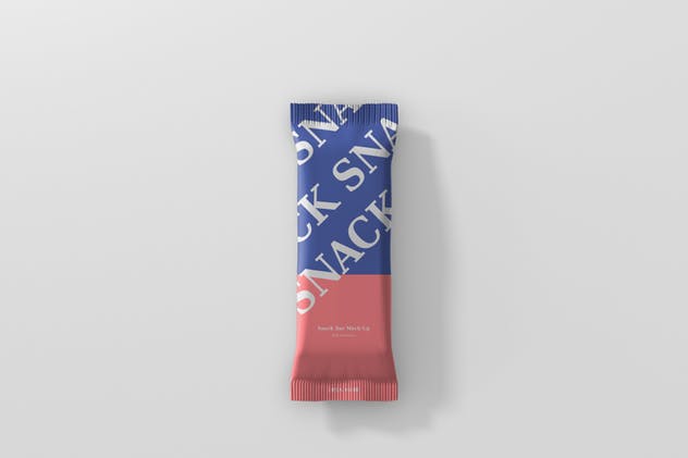 小吃/零食塑料袋包装样机模板 Snack Bar Mockup插图(7)