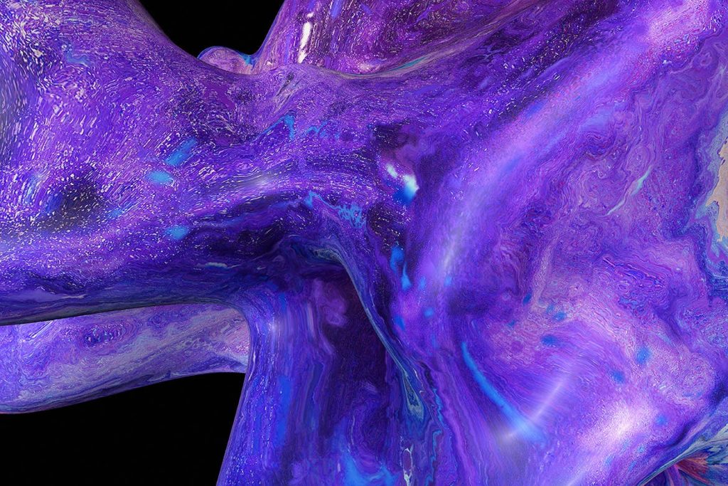 神秘高端的10个抽象紫色液体大理石背景元素插图(1)