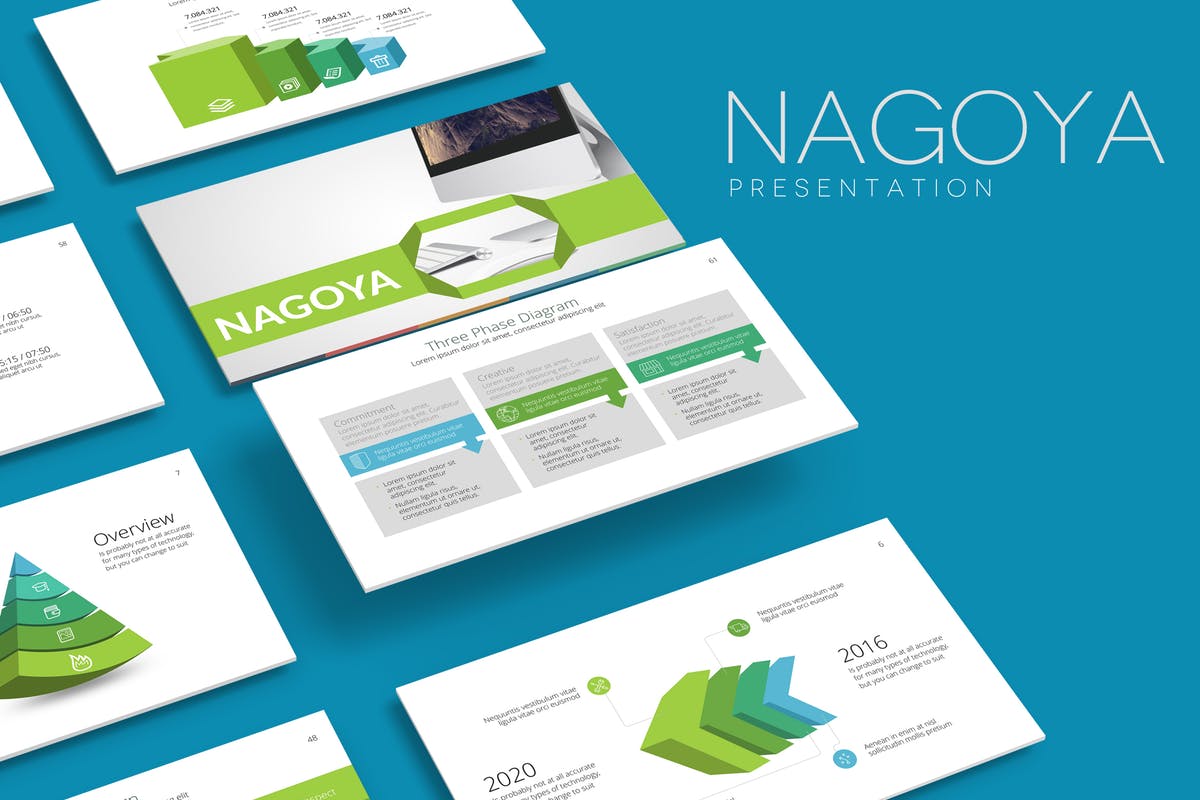 市场调研报告/市场分析报告PPT幻灯片模板 NAGOYA Powerpoint Template插图