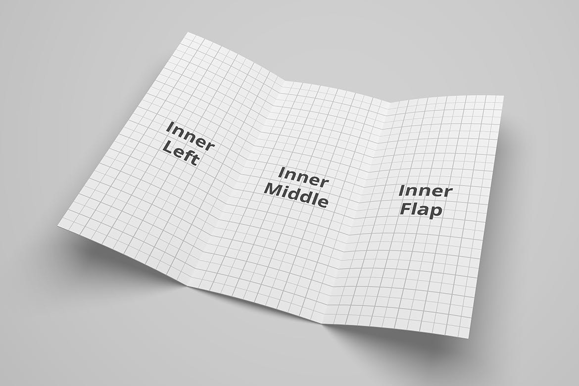 三折页宣传册设计多角度预览样机模板 Trifold Brochure Mockup插图(7)