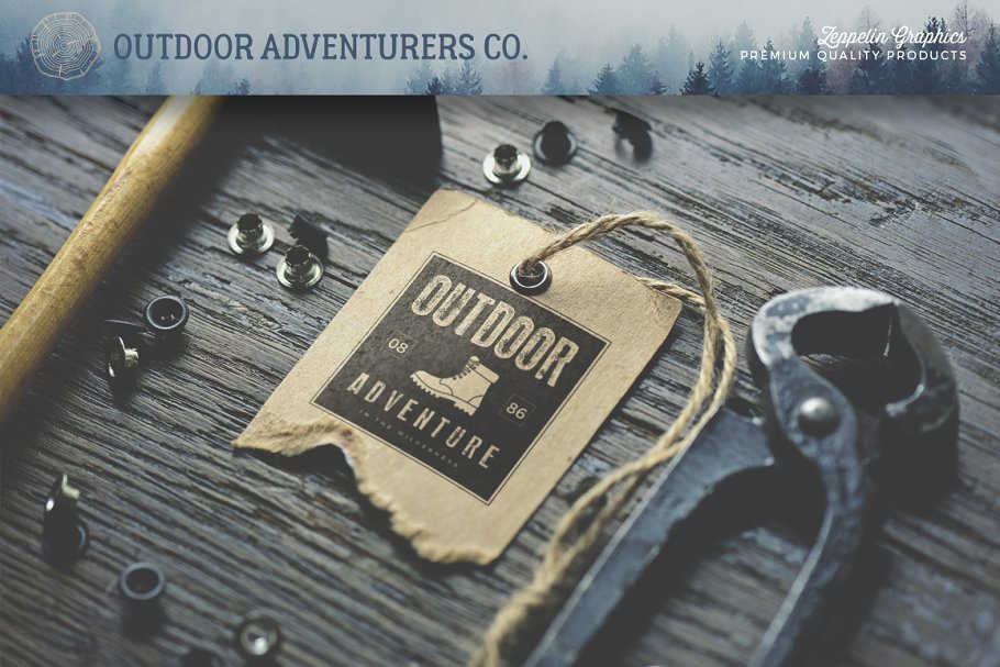 150个户外旅游探险主题Logo模板 150 Outdoor Adventurers Logos插图(7)