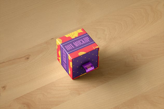 创意抽屉式礼品包装盒样机模板 Package Box Mock-Up插图(7)
