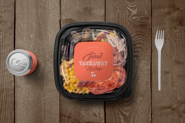 快餐熟食包装样机模板 5 Food Box Branding Mockups插图(2)