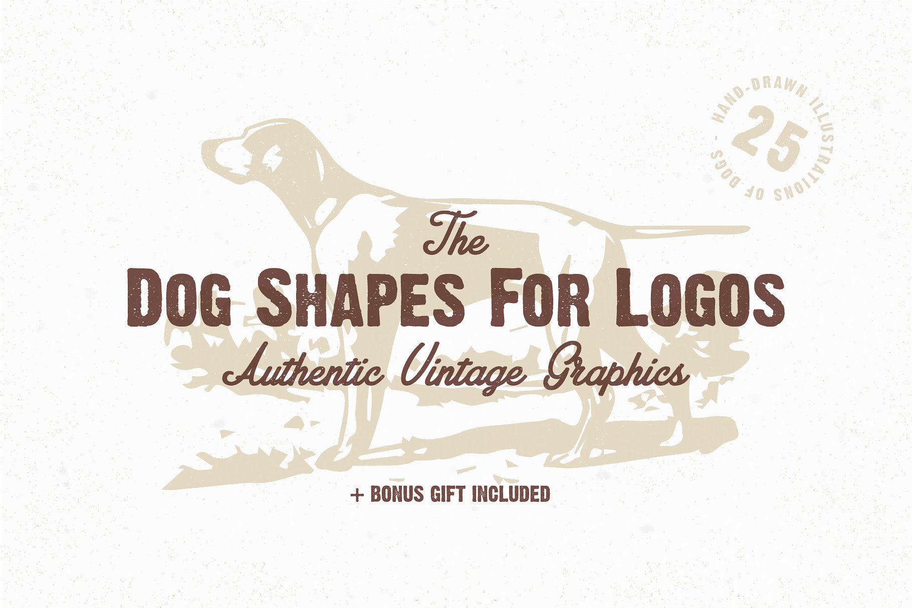 宠物狗形状剪影Logo设计素材包 The Dog Shapes For Logos Pack插图