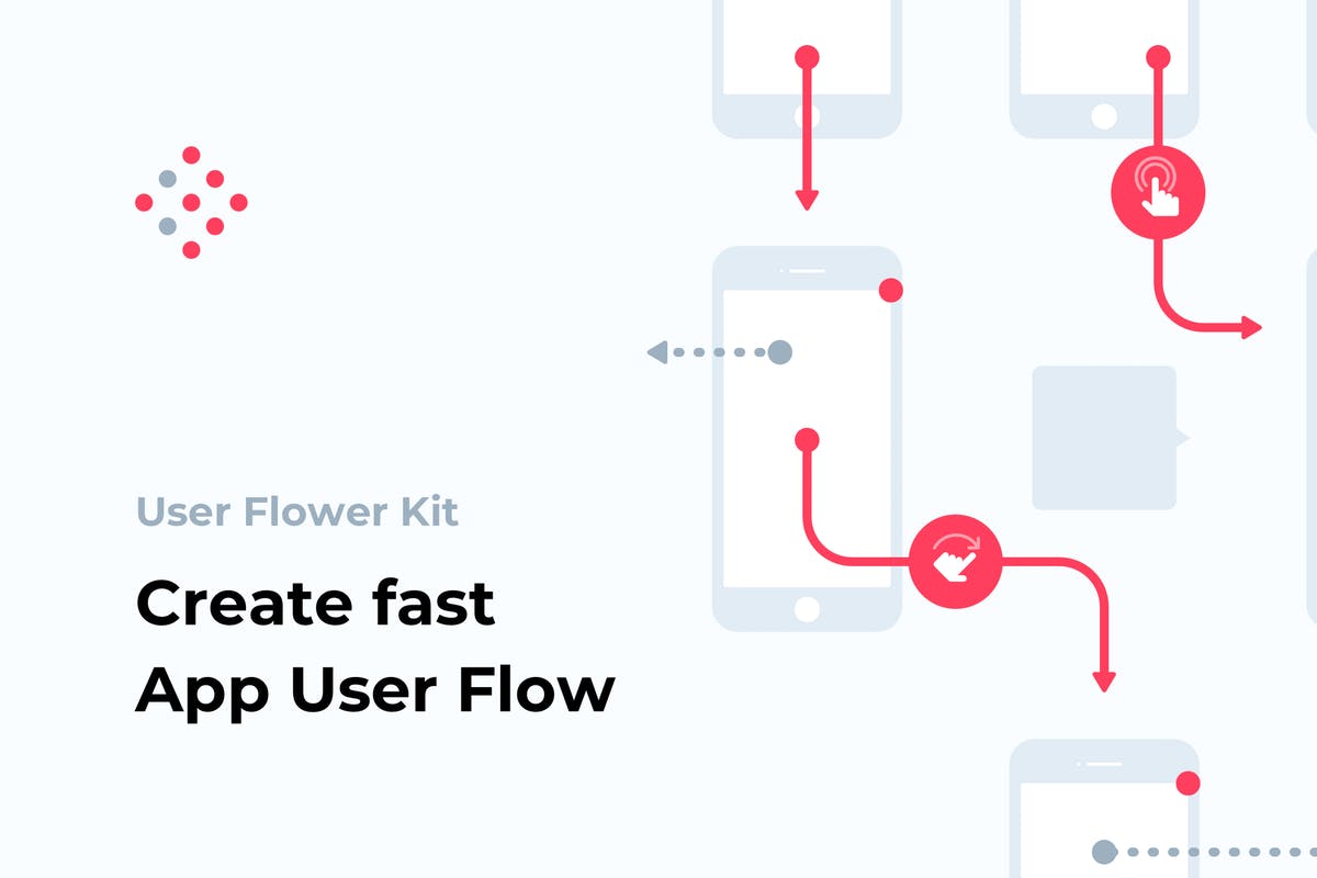 APP应用用户流程套件Sketch模板 User Flow Kit插图