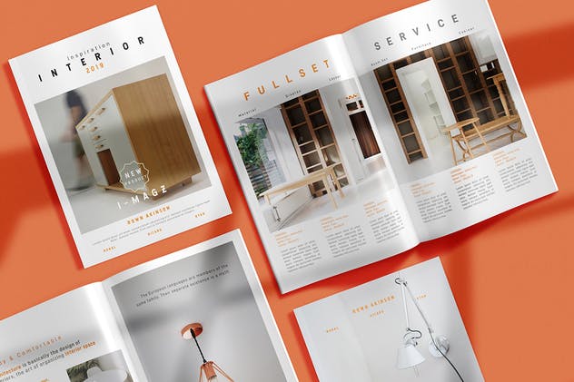 室内装修设计杂志设计模板 Interior Magazine插图(5)