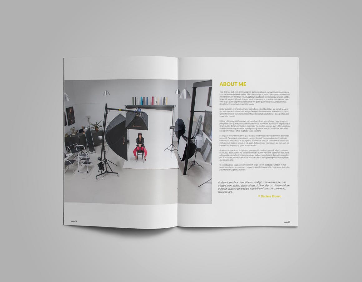 人像摄影艺术作品合集杂志画册设计模板 Photographer Album Portfolio插图(5)