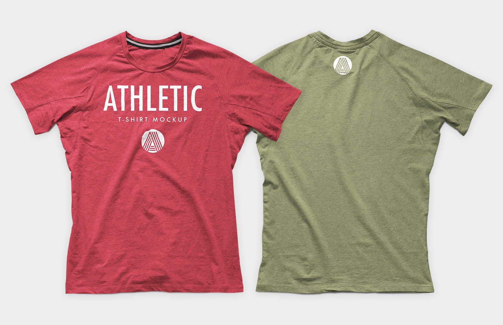 经典运动T恤样机 Athletic T-Shirt Mockup PSD插图(2)