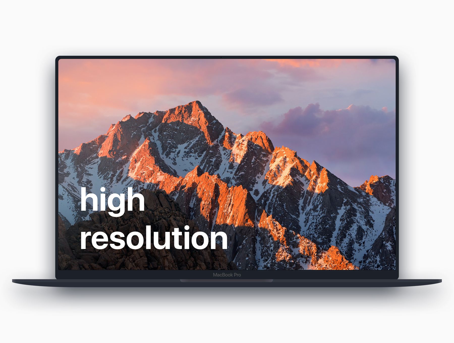 扁平化的MacBook Pro的样机PSD下载插图
