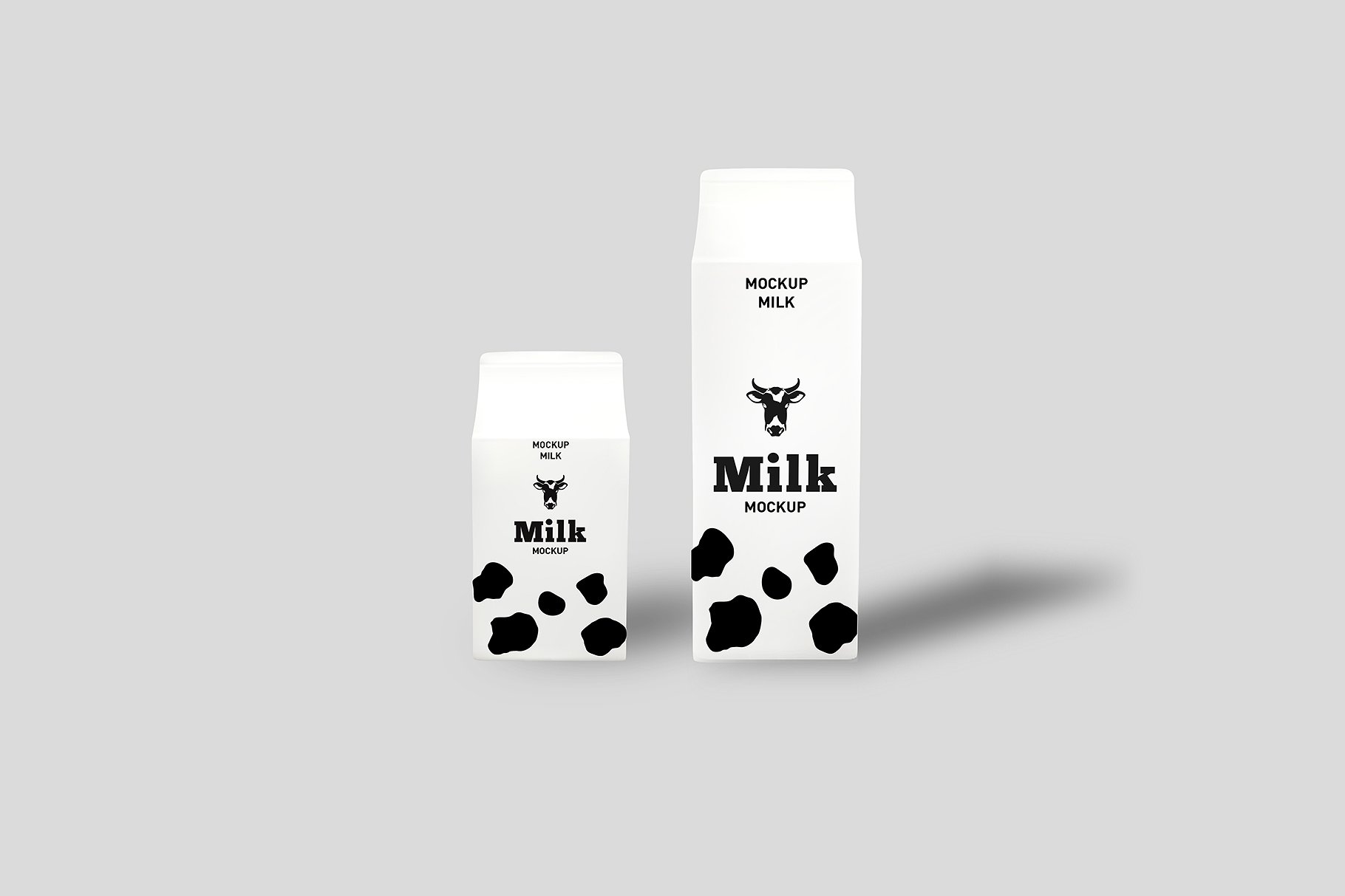 牛奶酸奶瓶包装样机展示模型mockups插图(2)